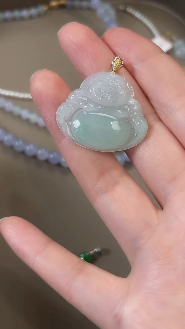 翡翠未镶嵌吊坠(不含链)天然缅甸翡翠吊坠