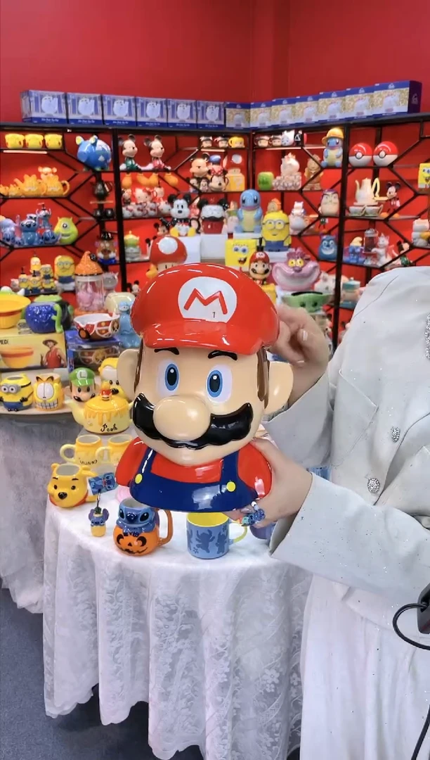 【闪购商品】.@@马里奥饼干罐陶瓷