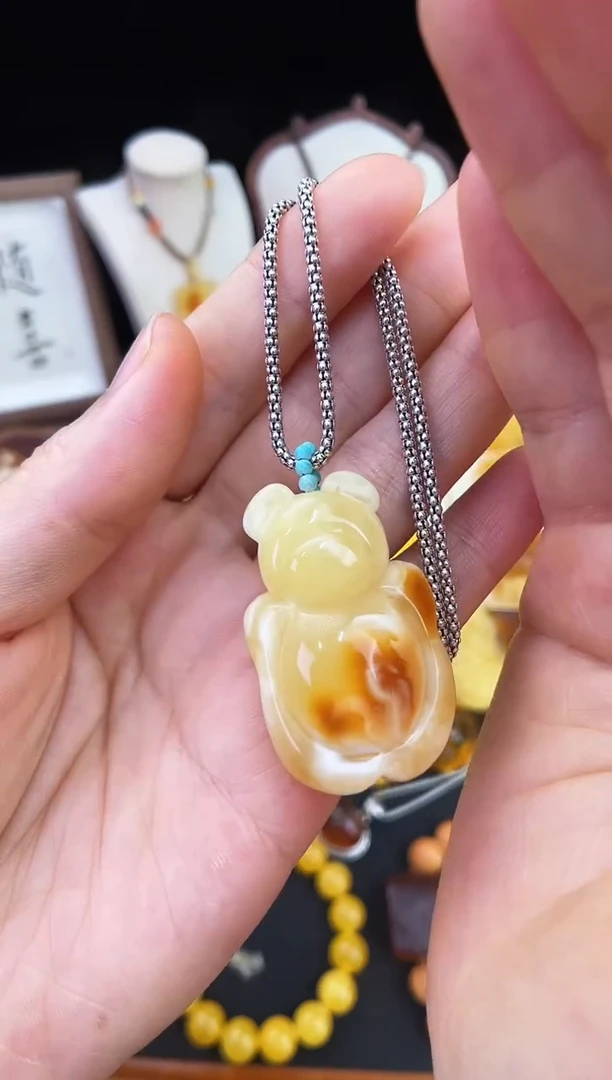 琥珀未镶嵌珠宝奇石柒月