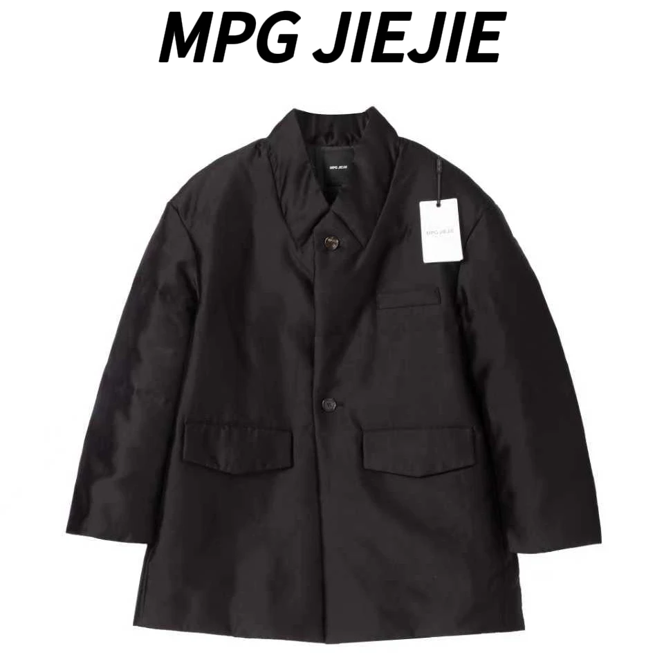 MPG JIEJIE【秀场穿搭】25冬款简约大码鹅绒外套