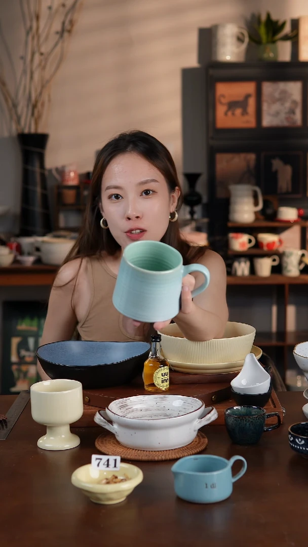 陶瓷北欧风螺纹早餐杯 牛奶杯  微瑕 凑满20发货