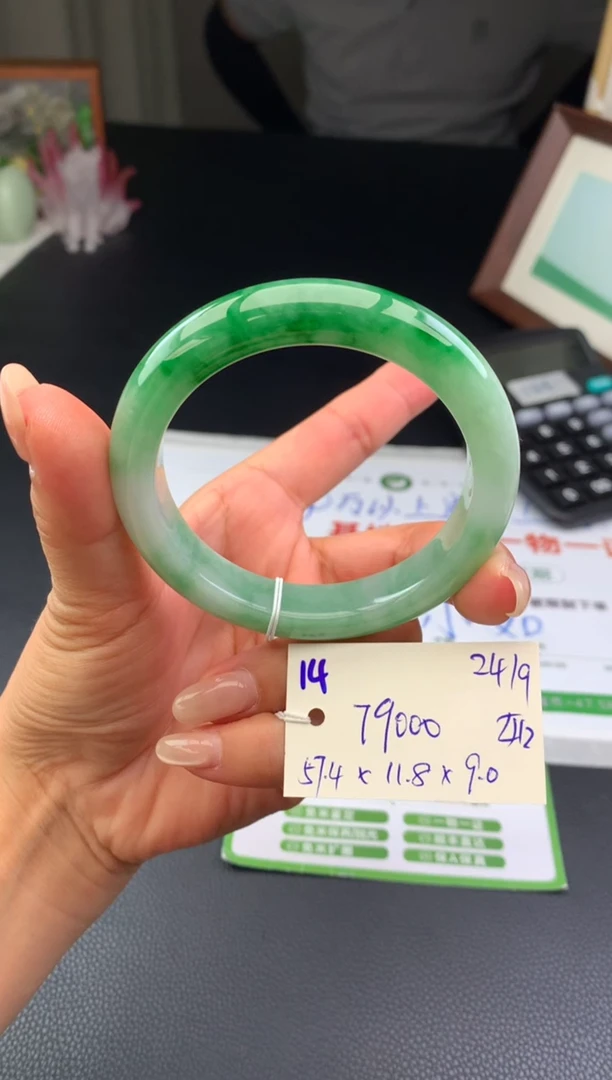 未镶嵌手镯翡翠手镯
