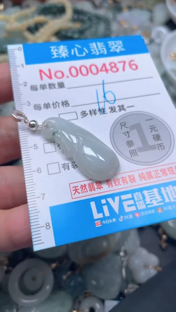 颈饰未镶嵌翡翠4876