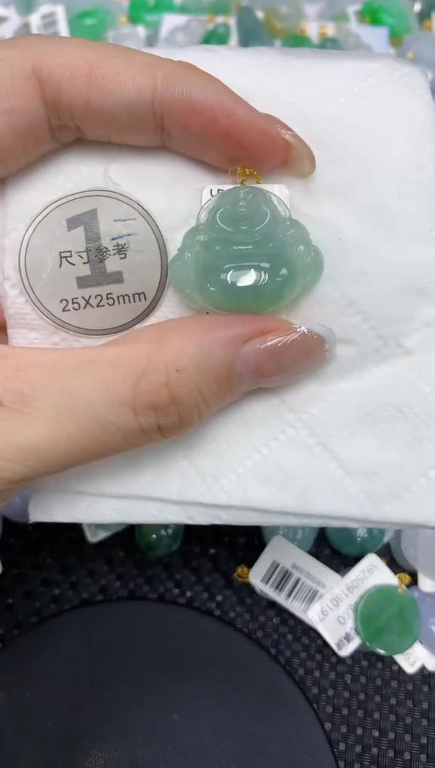 颈饰18K金镶嵌翡翠11111111