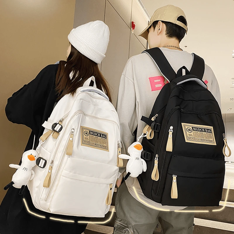 新款大容量书包男女韩版高中大学生旅行电脑背包初中生双肩包