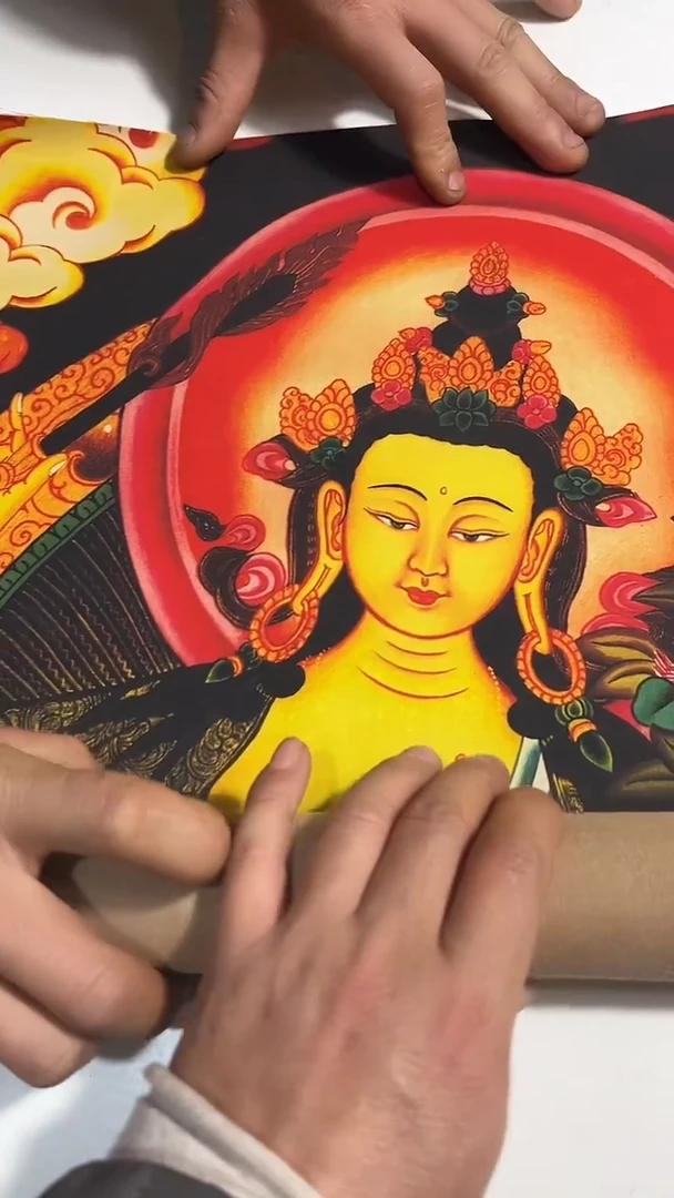 卷轴画 卷轴画卷轴画唐卡闪电闪购商品