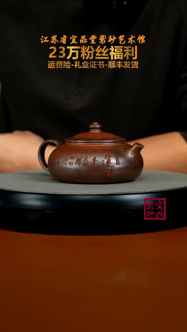 茶壶紫砂陈景明天星泥柴烧财运寒江200CC（特高温）