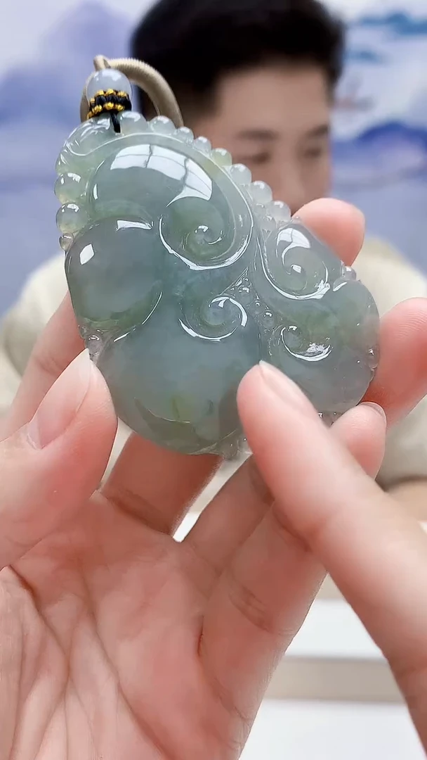 未镶嵌定制翡翠4917lr-毛货挂件30