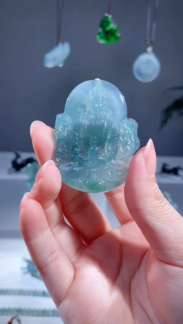 【闪购商品】翡翠颈饰未镶嵌天然A货翡翠度母