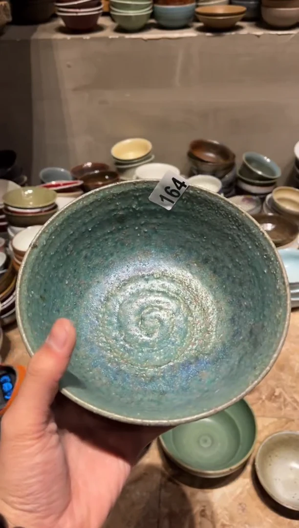 【闪购商品】瓷片164  手工粗陶深碗1个