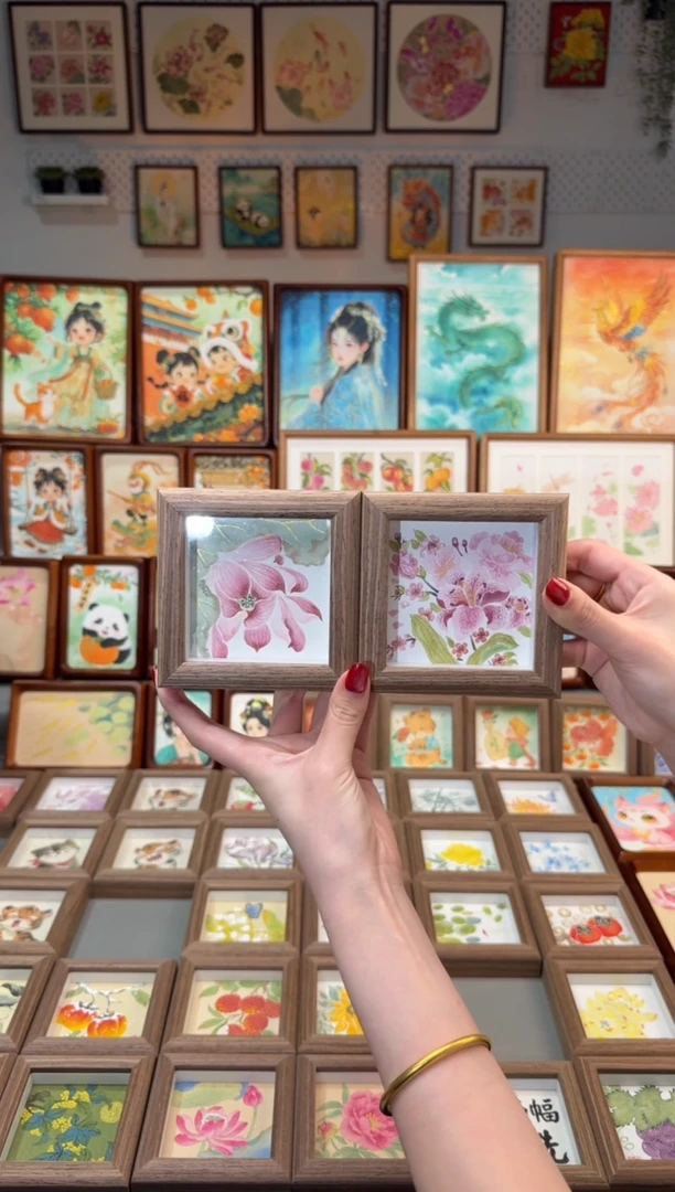 国画荷花 小繁花 一组11