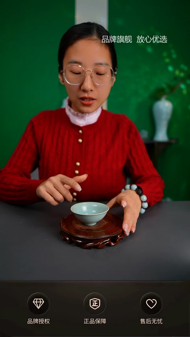 【闪购商品】仿古小鸡心杯不完美简装不开片