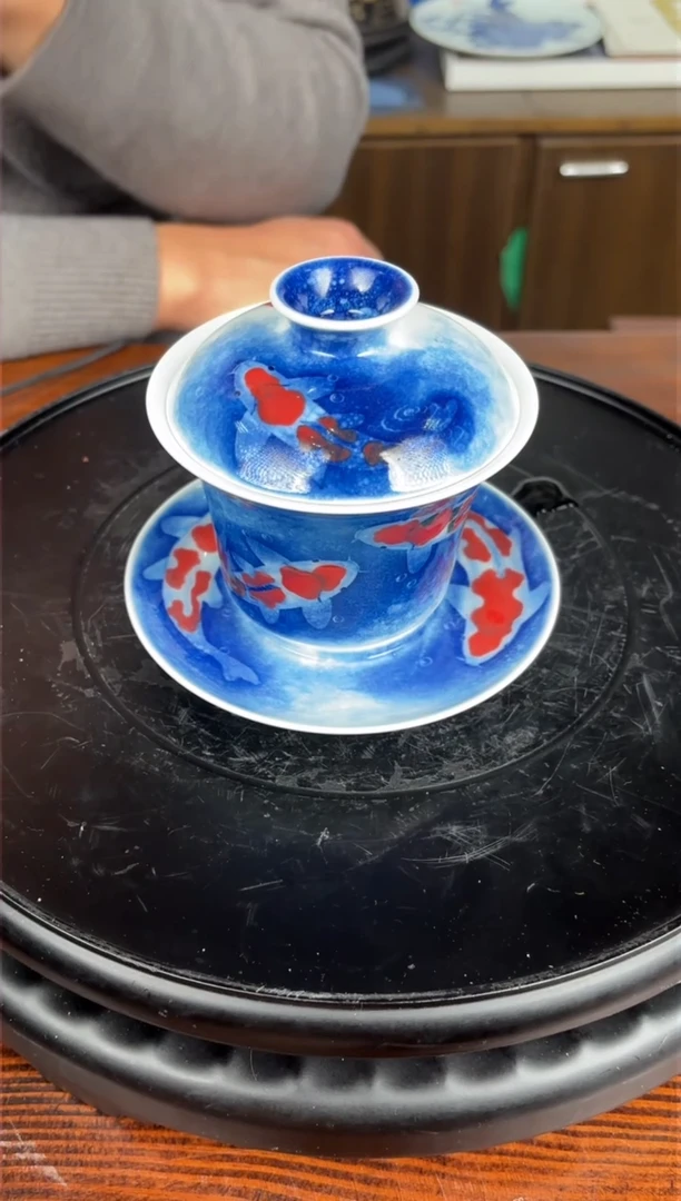【闪购商品】盖碗B65【人间瓷画】《刘金明》