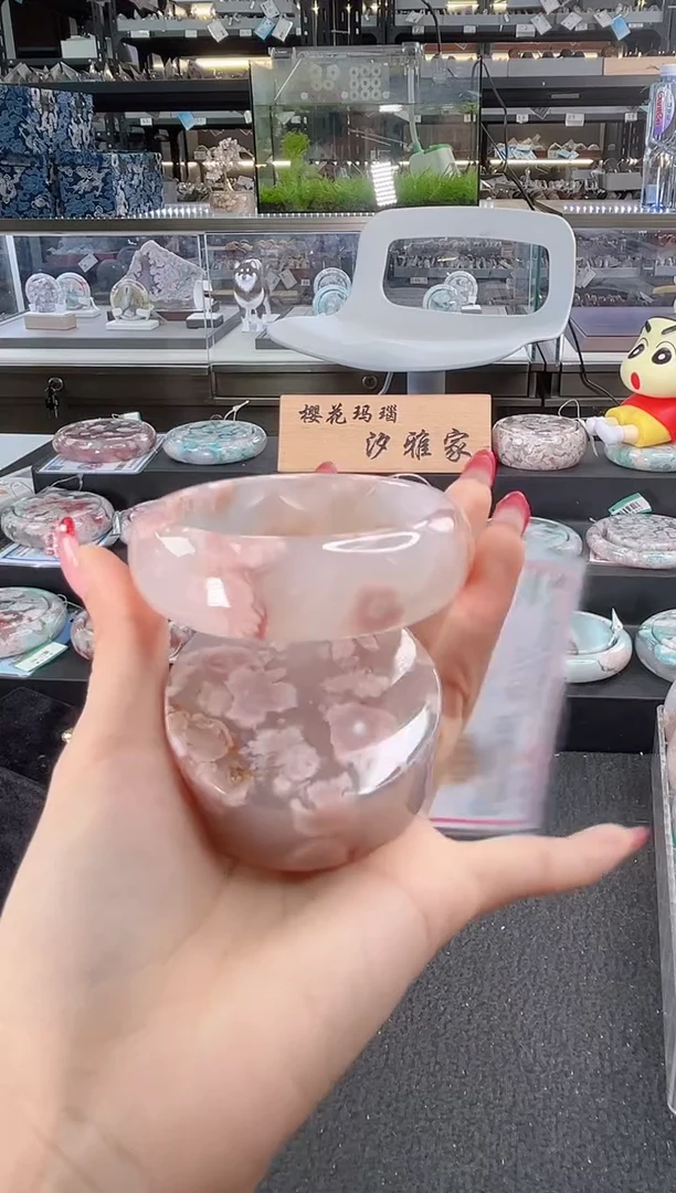 未镶嵌手镯石英质玉62圈口 （赠品镯心）