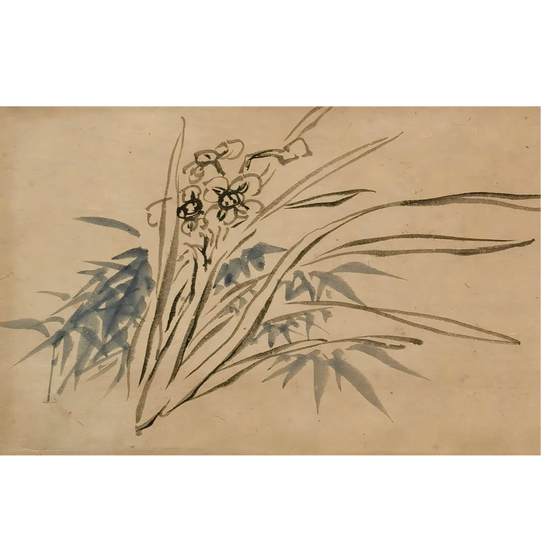 【辽拍美术】花卉  V240422-1-17  （0.5平尺）纸本镜片  yy24t