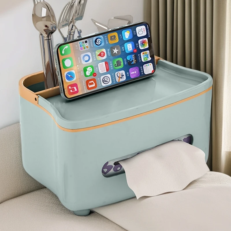 纸巾盒客厅高档轻奢抽纸盒高级感桌面创意多功能茶几遥控器收纳盒