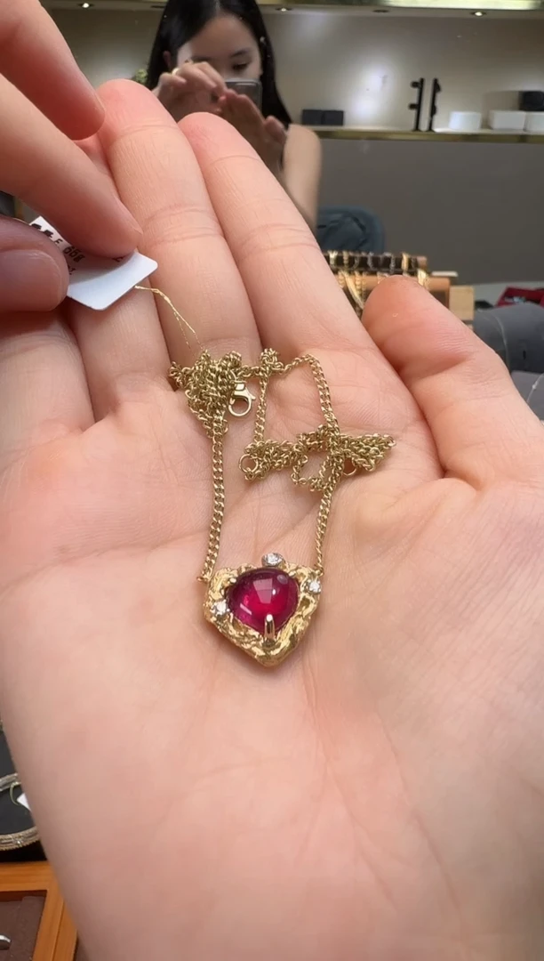 18K金镶嵌套链碧玺碧玺