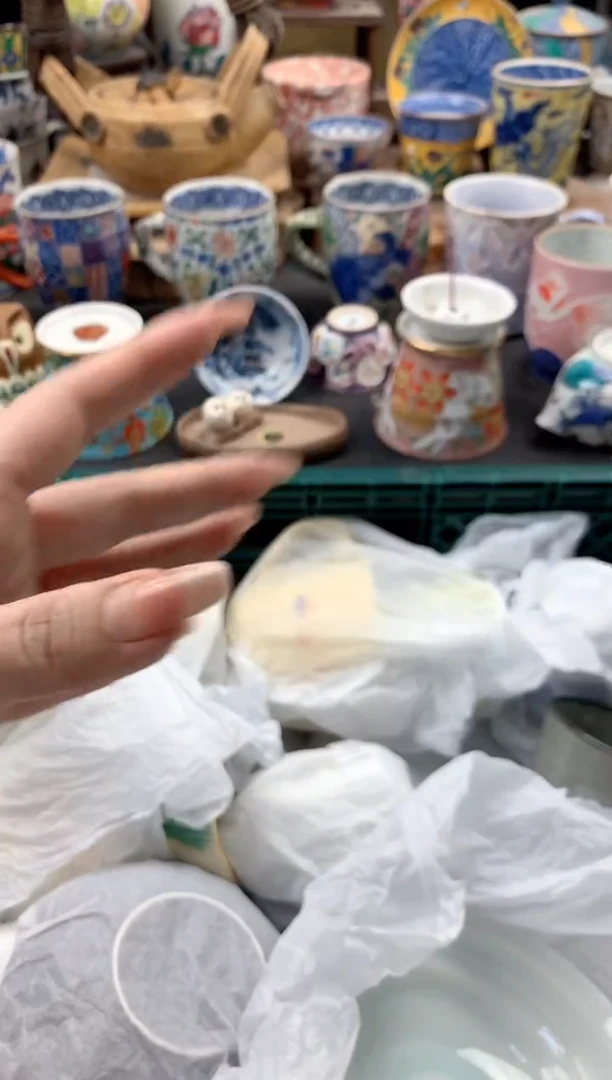 瓷片L**菲215号九姑娘工艺品瓷器（2只杯子