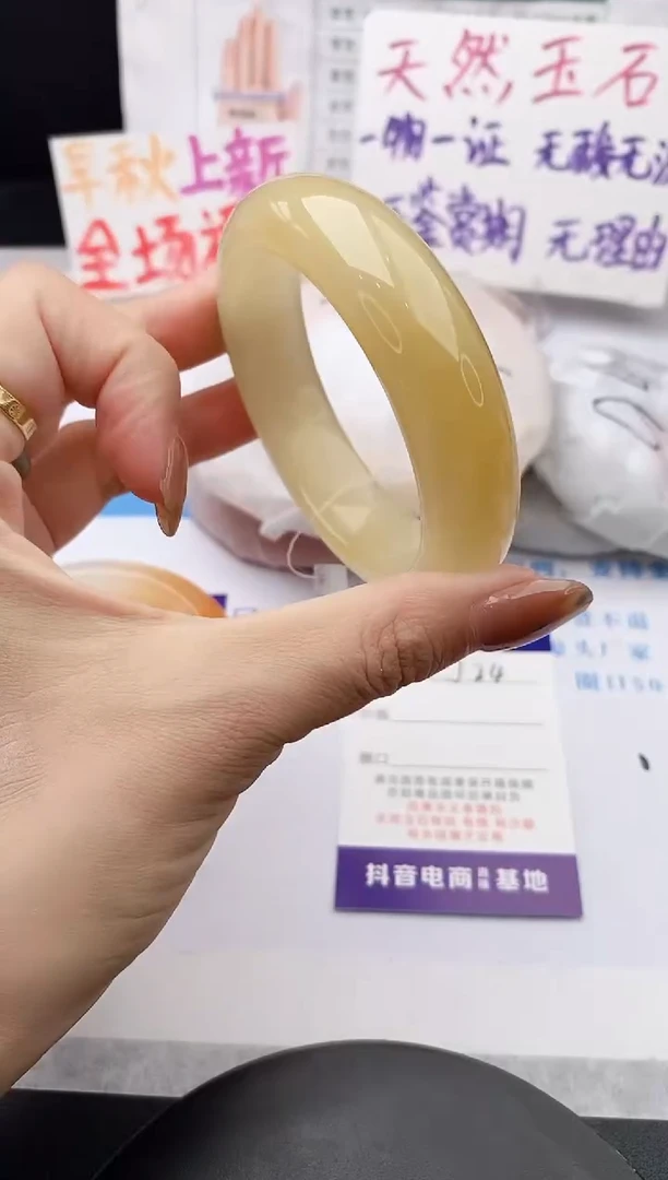 未镶嵌手镯石英质玉j24-HB55+