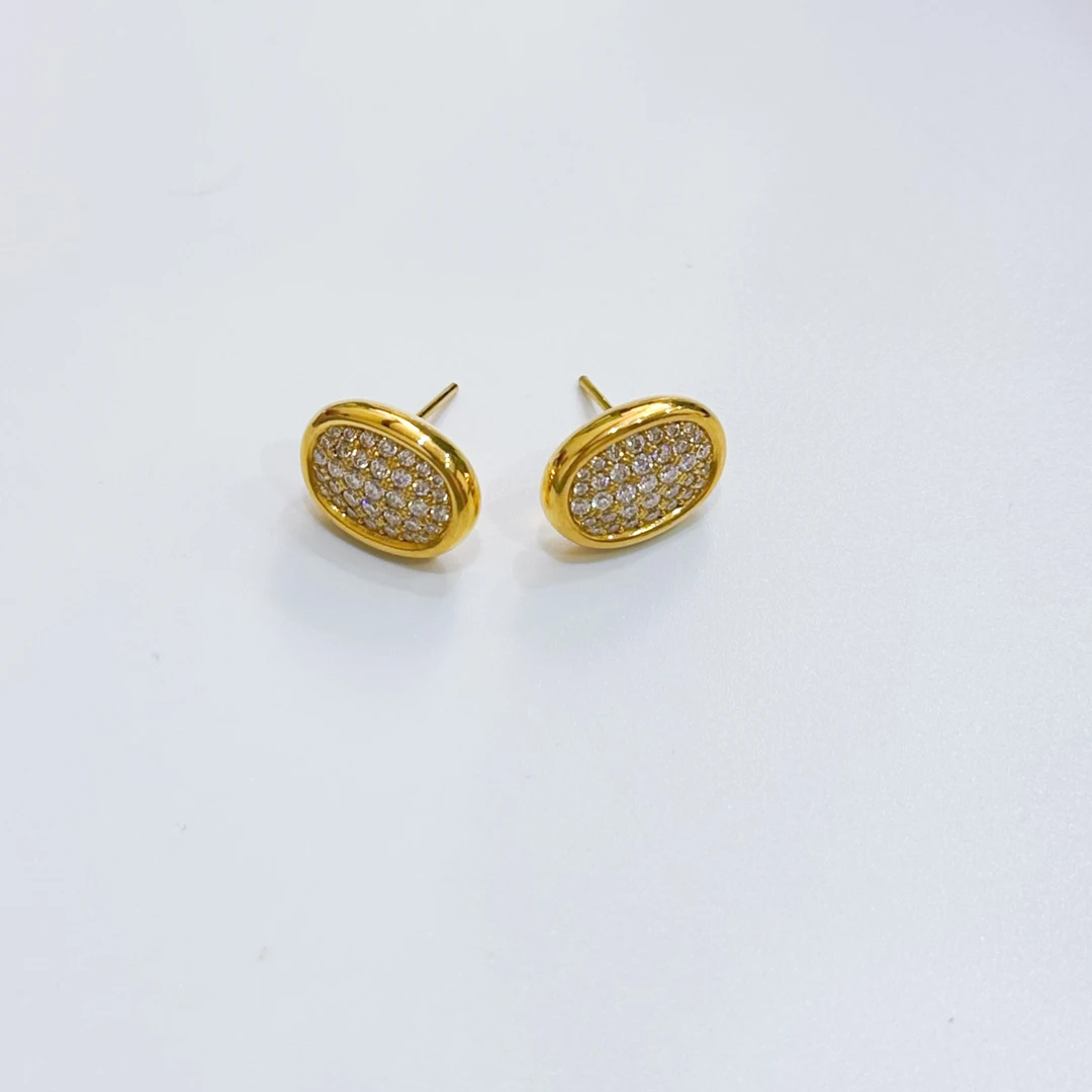 【钻钻耳饰合集】足金999黄金5D无小众简约ins风耳扣