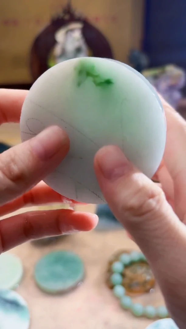 翡翠挂件未镶嵌 A货柠优3027