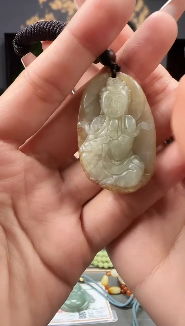 和田玉未镶嵌颈饰娃*哈1