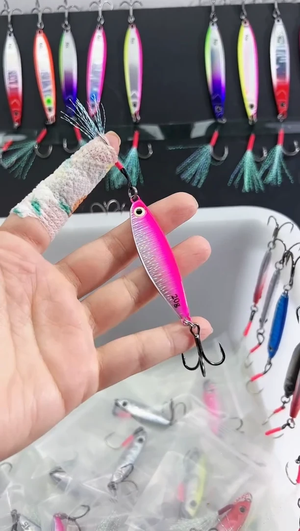 20克爆岸铁板 路亚饵 颜色混搭  10个