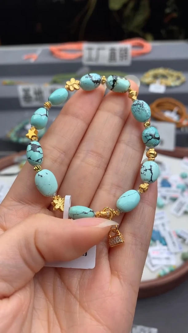 未镶嵌绿松石手串茜.C153