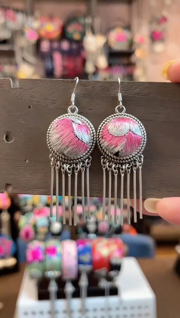 织绣民族风手工非遗老绣饰品602