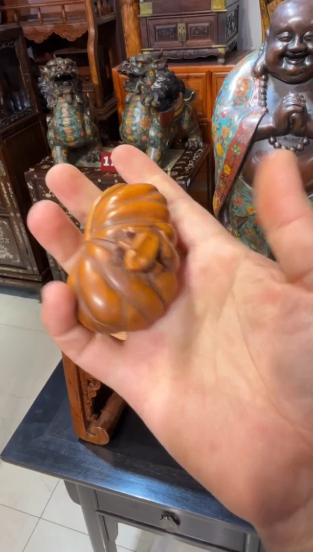 木黄杨木呱呱来财68