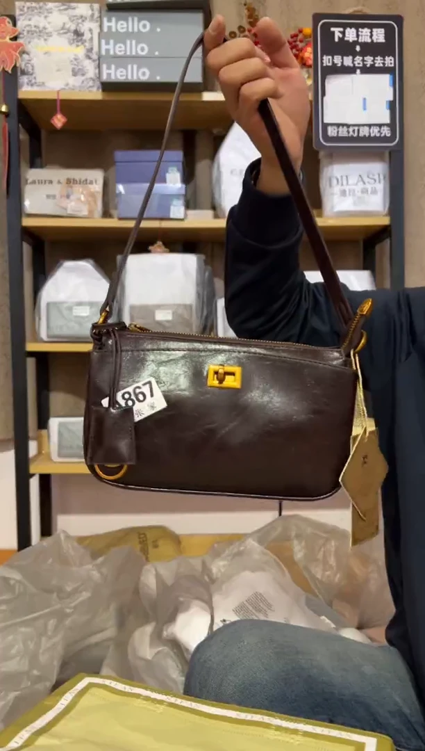 小牛剖层皮革老张家女包867