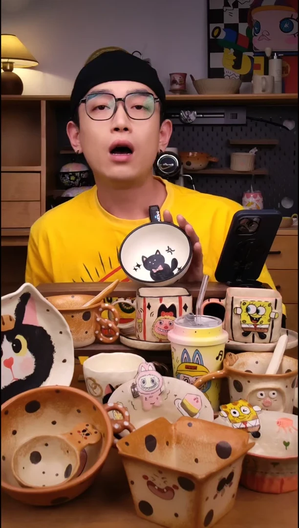 碗景德镇可爱设计师款陶瓷