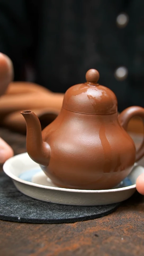 茶壶紫砂红皮龙思婷壶