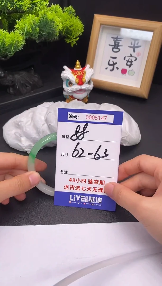 未镶嵌手镯翡翠0005147