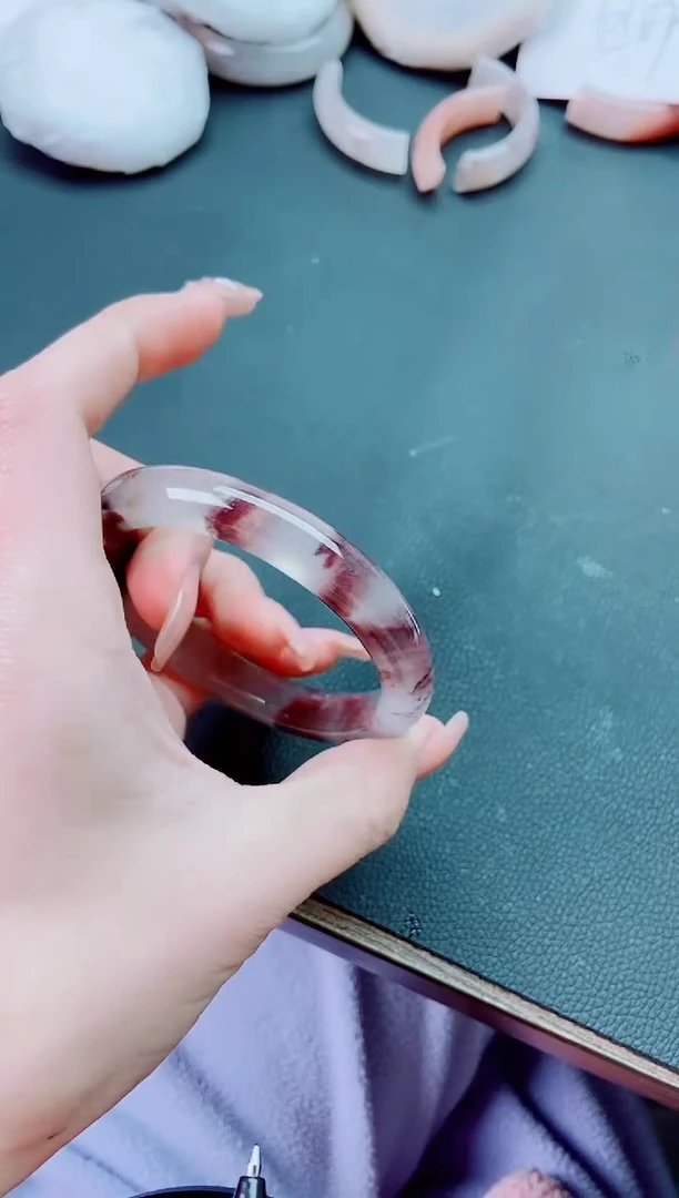 【闪购商品】石英质玉手镯未镶嵌L363-59-60