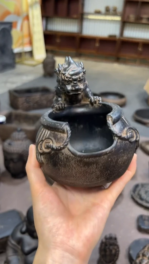 陶土【合成青石】代代富贵（小）