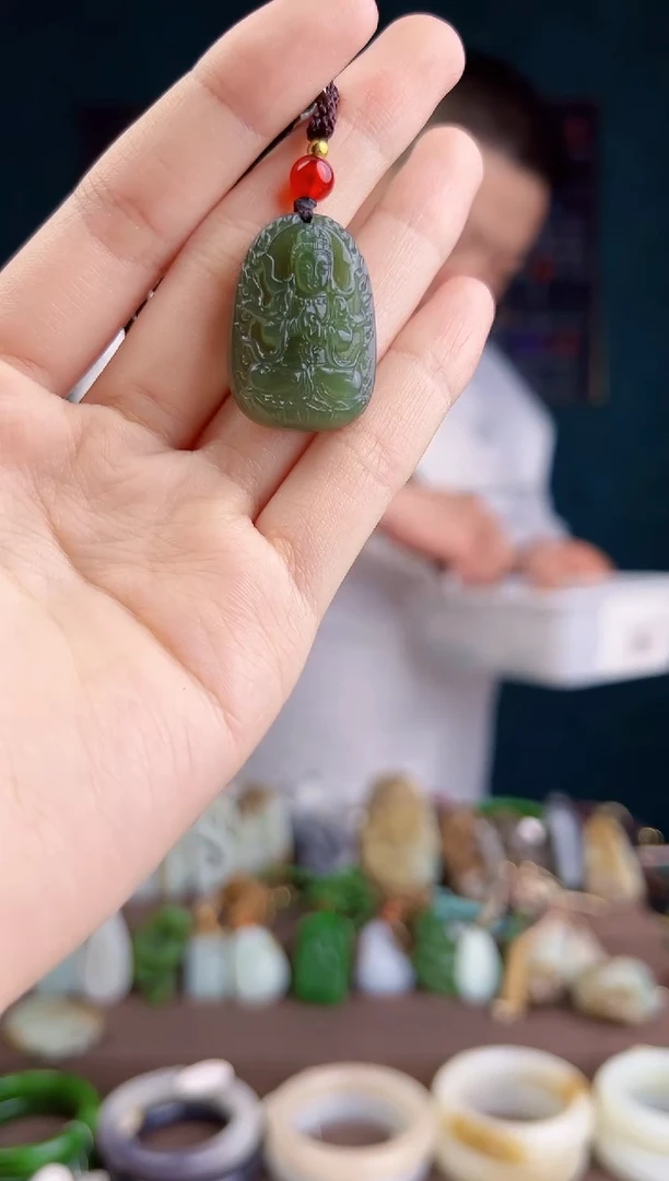 和田玉未镶嵌颈饰多样性发货 拍一单发一个