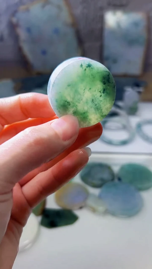 裸石翡翠天然翡翠A货玉 南 756