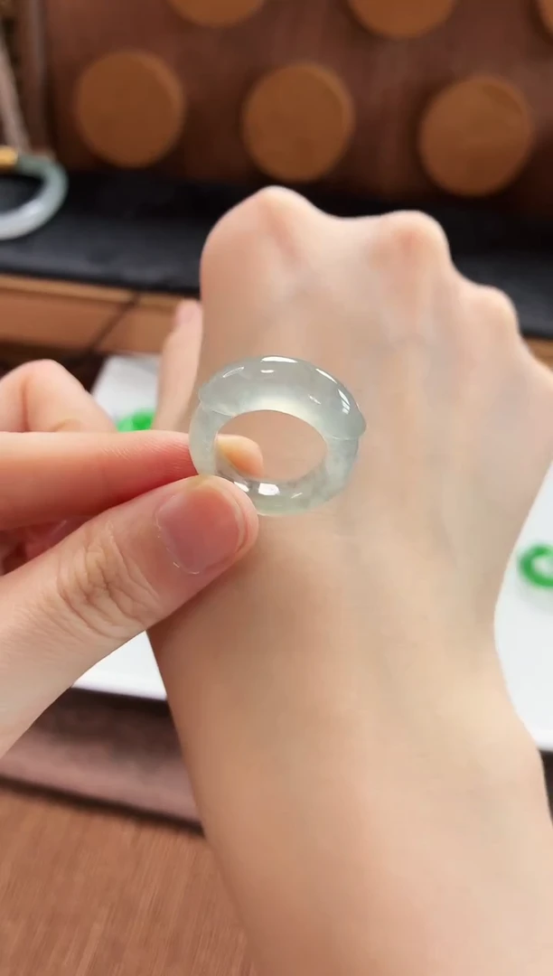未镶嵌戒指翡翠手饰 9圈
