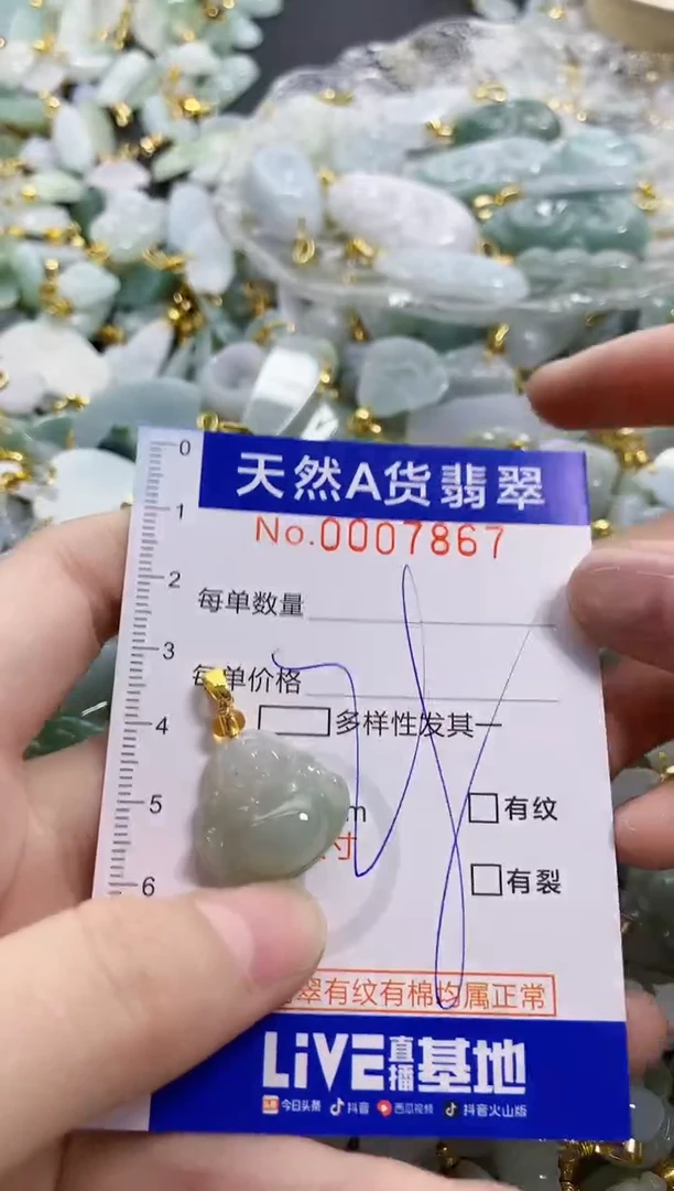 颈饰未镶嵌翡翠天然A货翡翠