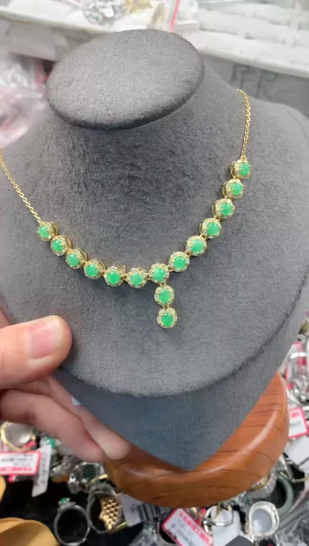 银S925镶嵌戒指翡翠777   6