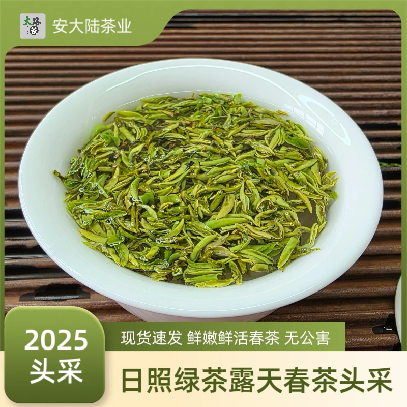安大陆2025露天头采春茶日照绿茶露天春茶手工豌豆香鲜香嫩香