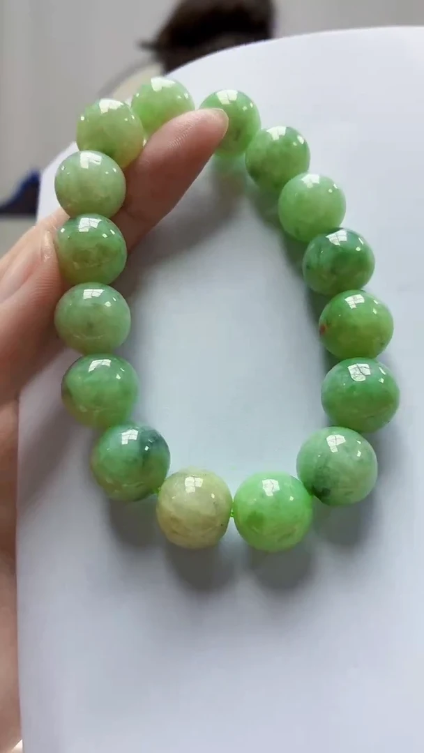 未镶嵌定制翡翠4829zm-毛货手串32