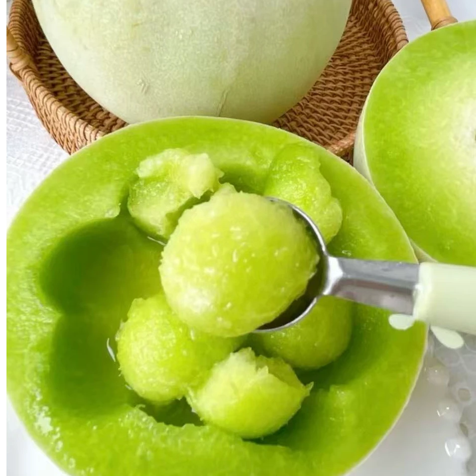 【魏七七专属】山东冰淇淋玉菇甜瓜头茬整箱5斤装香甜软糯现摘蜜瓜