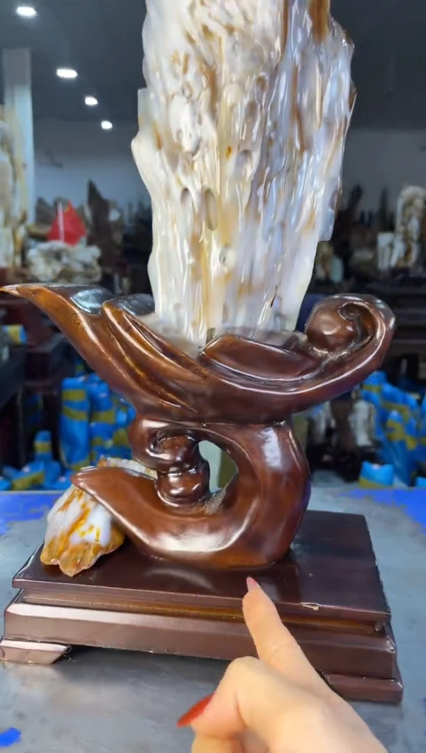 未镶嵌摆件硅化玉27