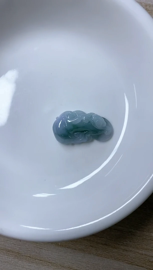 颈饰未镶嵌翡翠何*晴23天然缅甸翡翠A货分两单