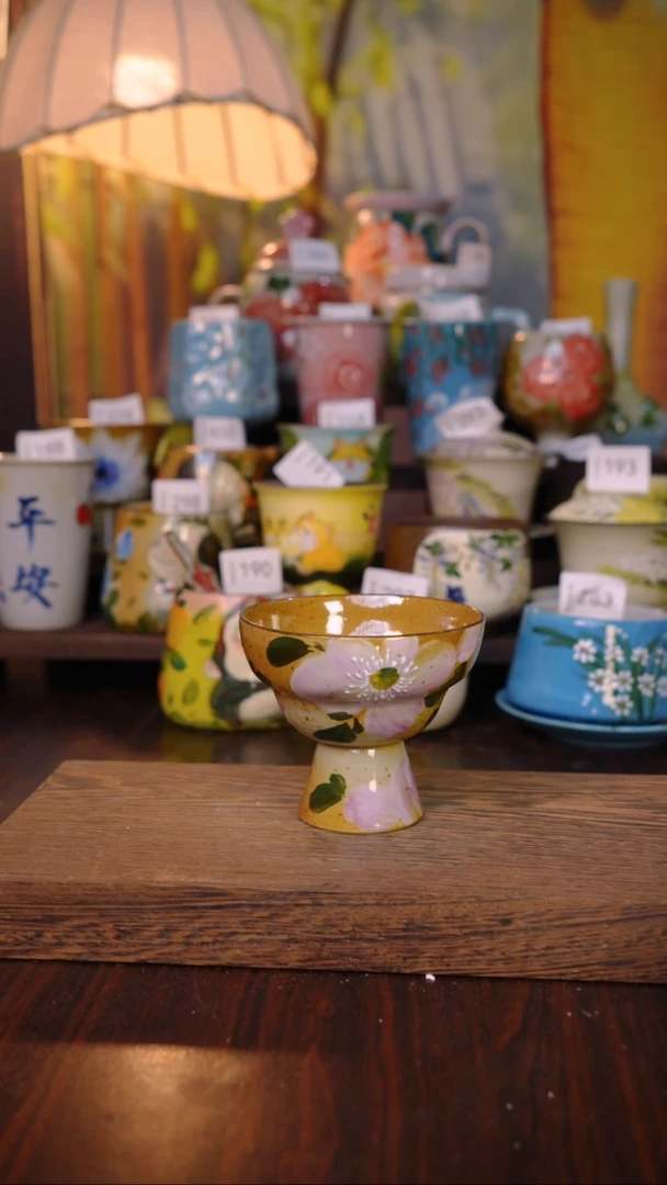摆件泥垚手作 景德镇手工手绘器物