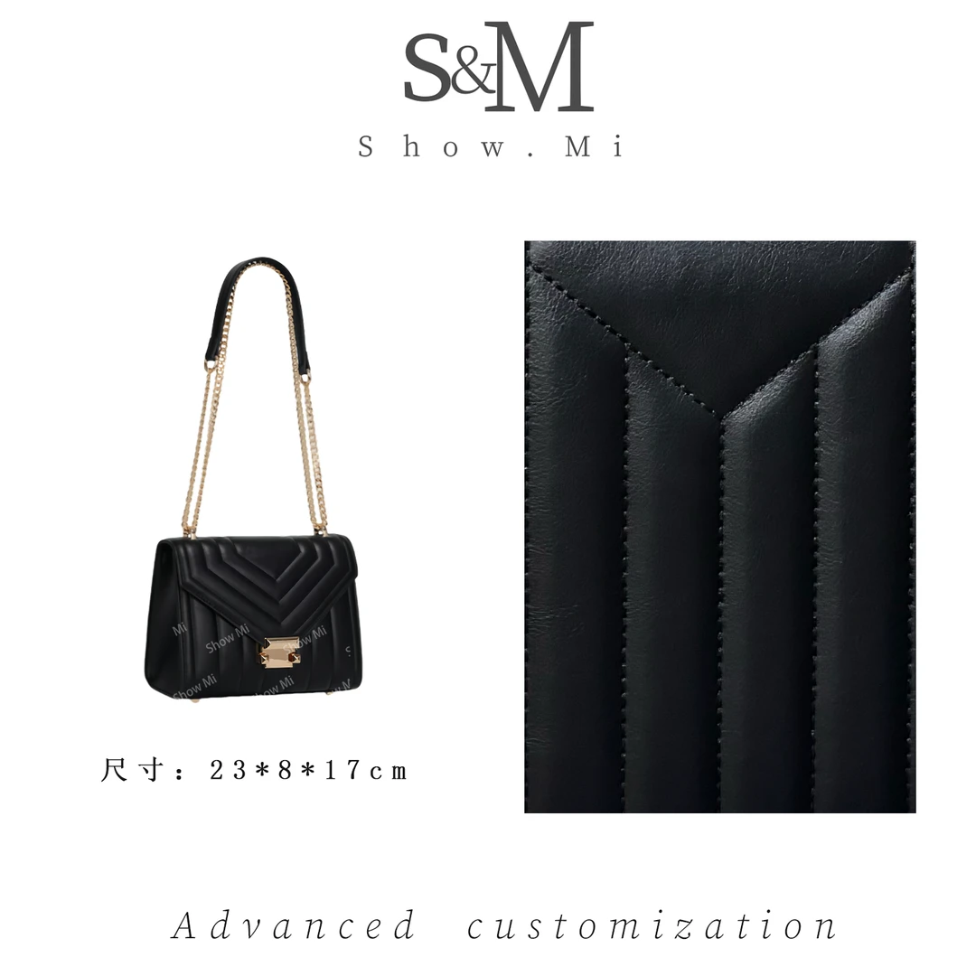 【Show Mi】GQ-7735-黑色-轻奢小众时尚百搭女士包包sm