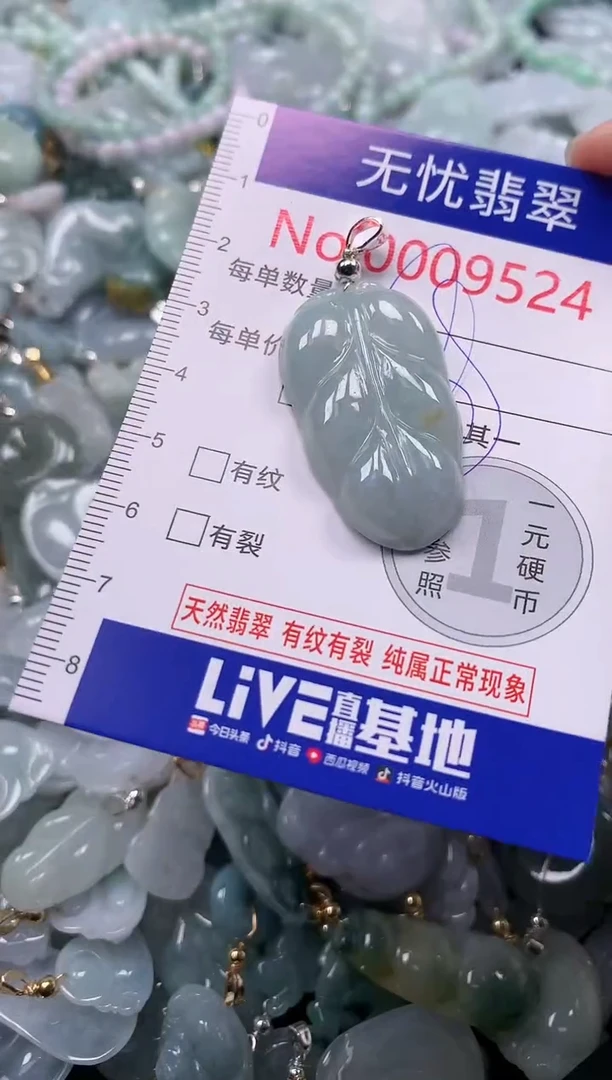 吊坠(不含链)未镶嵌翡翠9524