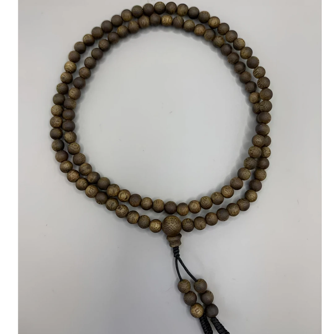 沉香【乌身圆叶】手串5m多圈沉水老料海南莺歌绿奇楠多样性发其一